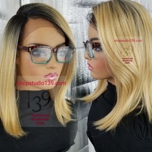 blonde human  hair lace part  wig